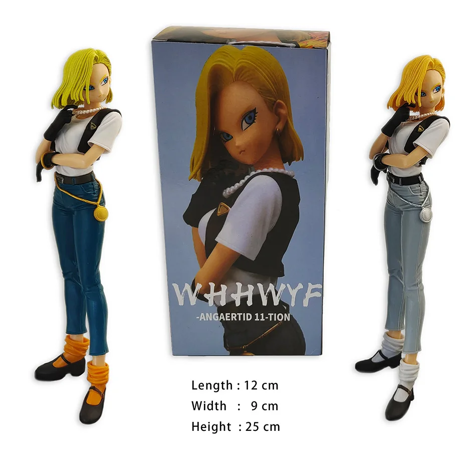 In Stock Banpresto Dragon Ball Glitter＆Glamours Android 18 Lazuli Anime Action Figure Collectible Model Toys Figurals