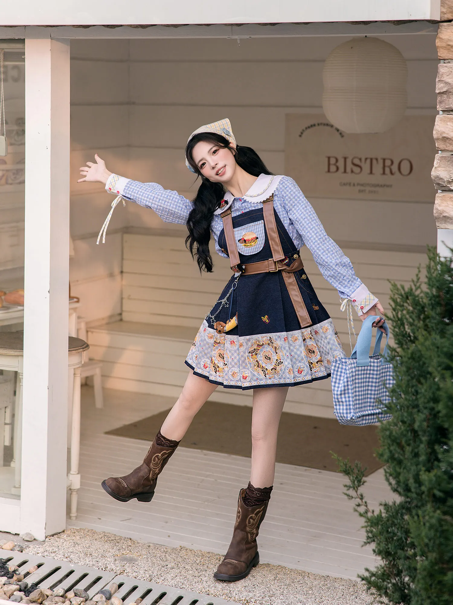 

Spring New Arrival Hanfu Set irt Blouse with Overalls ort Suit New Chinese Sle Women's Traditional Clothing Hanfu