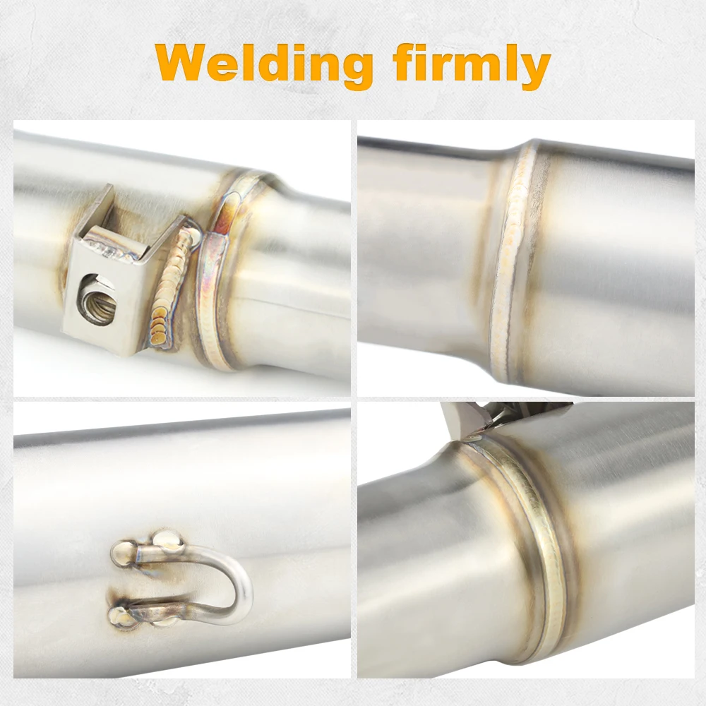 For Suzuki DR650 DR 650 SE 1996-2020 2021 2022 2023 2024 Motorcycle Exhaust Middle Connect Tube Stainless Steel Mid Link Pipe