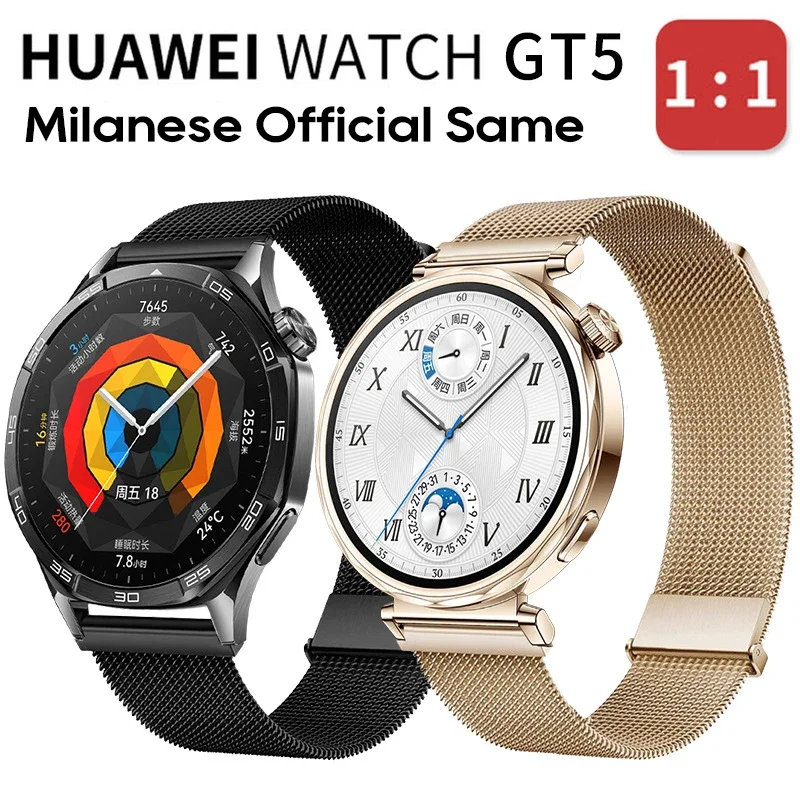 

18mm 20mm 22mm Magnetic Strap For Huawei GT5 41mm 46mm GT5Pro For Samsung Galaxy Watch 6 Classic 43 47mm 40 44mm Metal Loop Band