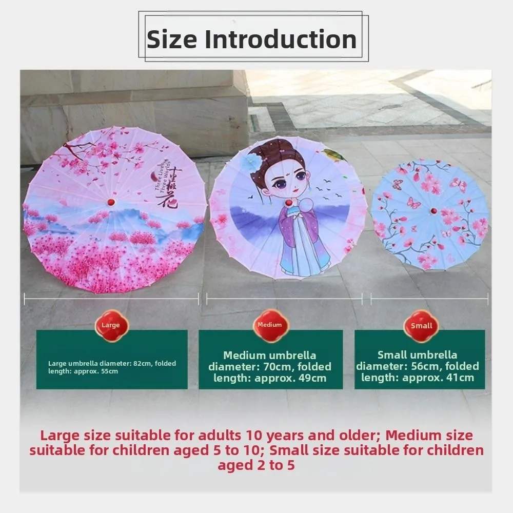 Sombrilla LED de papel encerado y seda – Estilo japonés hecha a mano - imagen 2