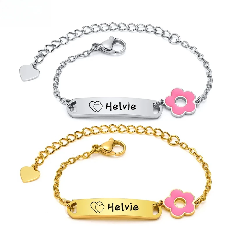 gravacao-personalizada-nome-birthdate-pulseiras-do-bebe-flor-personalizado-pulseira-de-identificacao-de-aco-inoxidavel-para-meninas-meninos-criancas-presente