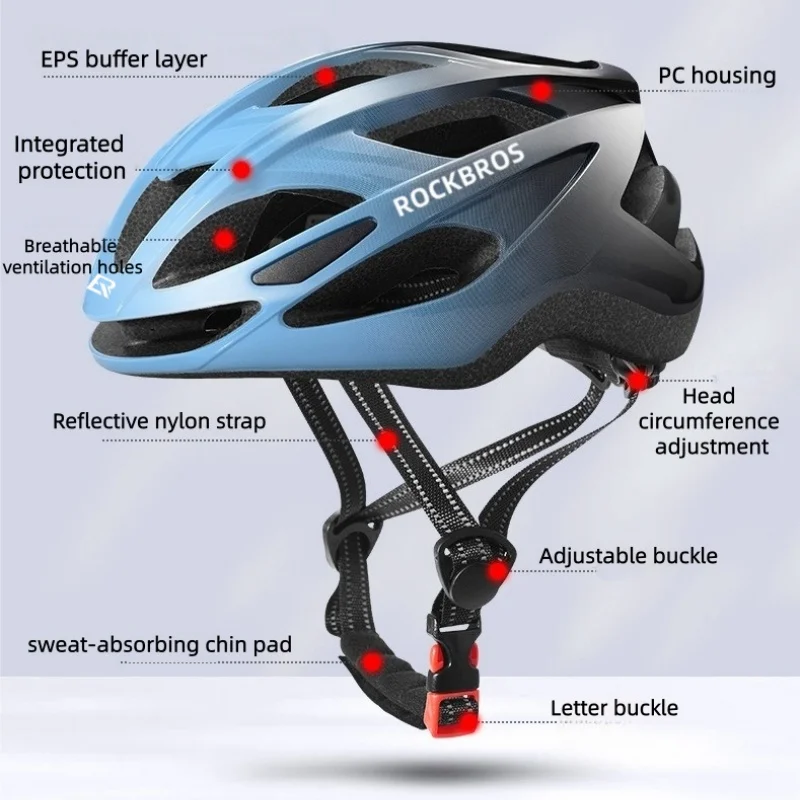 AliExpress ROCKBROS Bicycle Helmet Ultralight Integrally-molded Breatheable Ventilation Aero Cycling Helmet Men Women MTB Road Bike Helmet