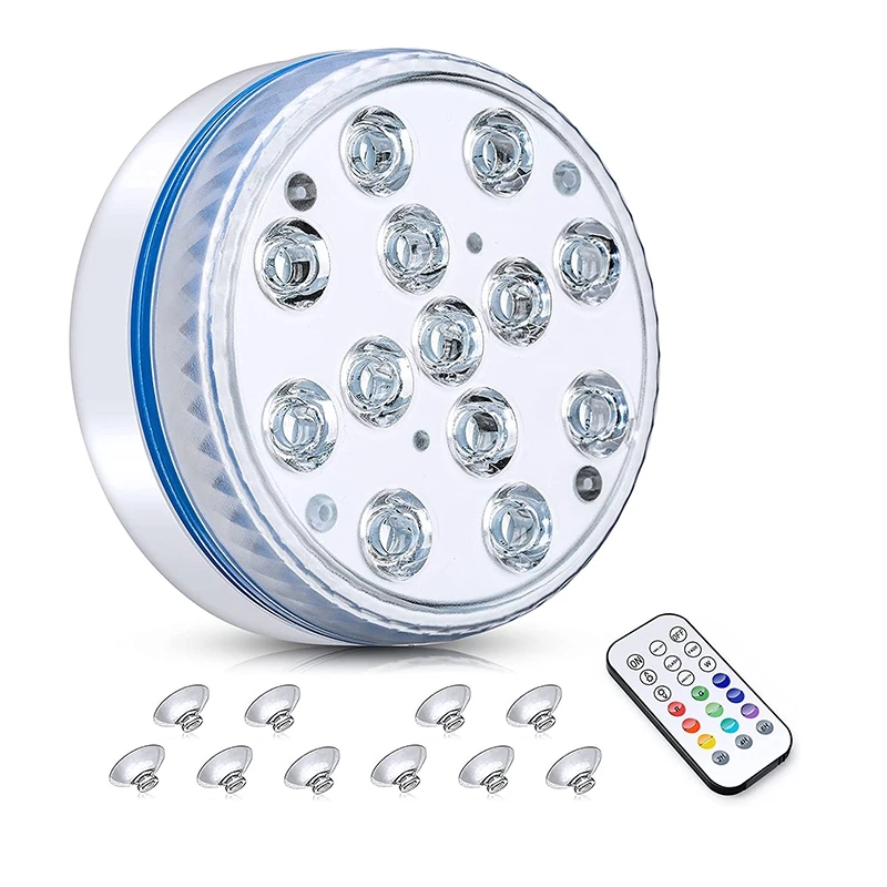 

AB33-Submersible LED Pool Light Waterproof Pool Light Underwater With Remote RF