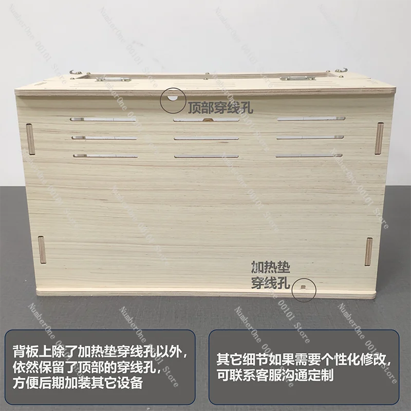Acrylic Double Door Reptile Tank Terrarium Habitat Breeding Box With Ventilation Escape Proof For Crested Gecko Chameleon