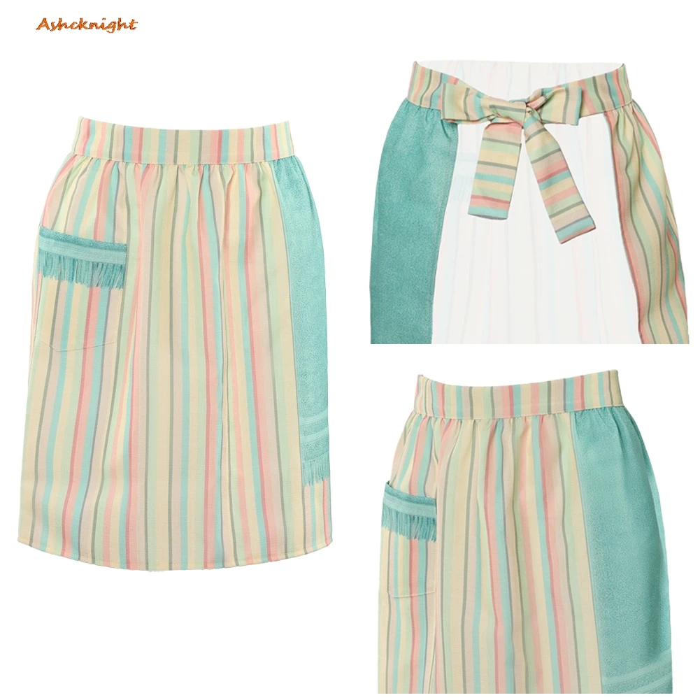 

TV ST Joyce Byers полосатый лоскутный фартук, одежда для косплея, аксессуары унисекс, маскировочная одежда, костюм, карнавал, Хэллоуин, ролевая игра