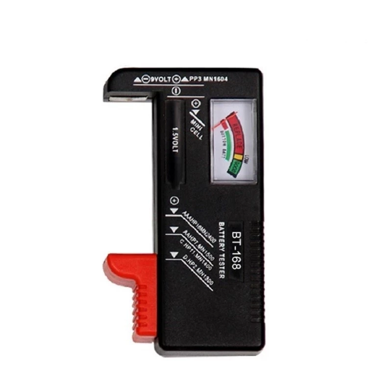 BT168 Digital Battery Tester Volt Checker for AA AAA 9V Button Multiple Size Battery Tester Voltage Meter Tools BT168D 168 PRO