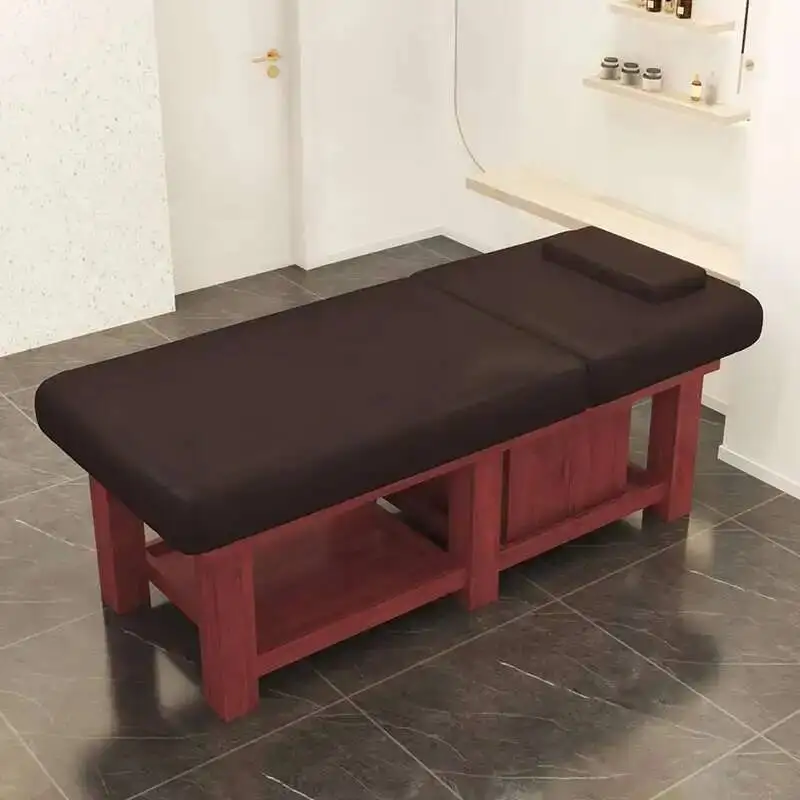

Ear Cleaning Wooden Massage Table Physiotherapy Knead Speciality Beauty Massage Table Adjust Comfort Bett Salon Furniture QF50MT