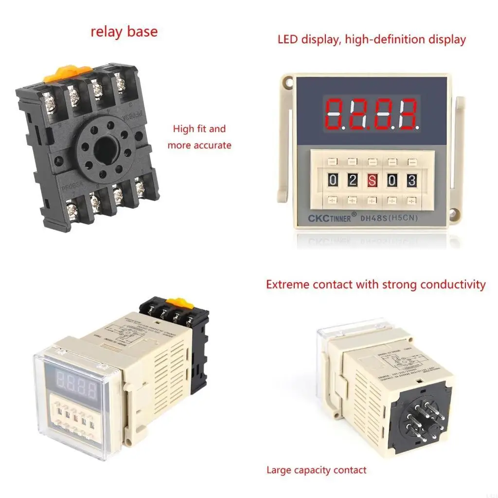 L43A DH48S-2Z 0.01S-99H Double-Time Cycle Control Timer Delayer Digital Time