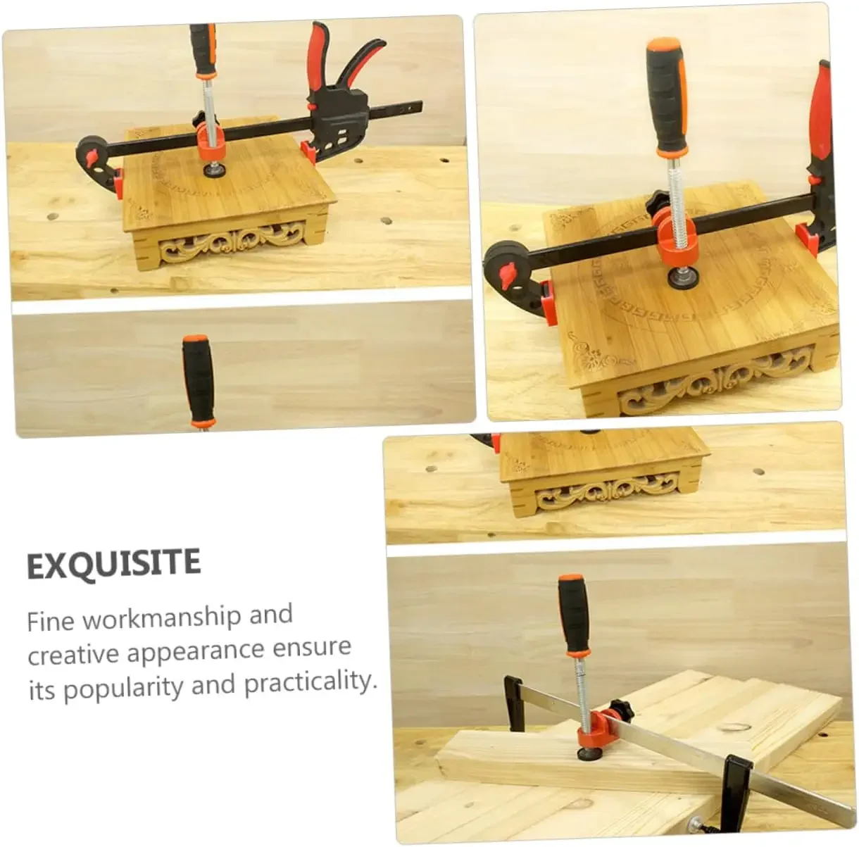 Woodworking Edge Clamp, F-Clamp Quick Grip Clamping Tool,Industrial Metal Fixing Clamp, Woodworking Assembled Auxiliary Tool