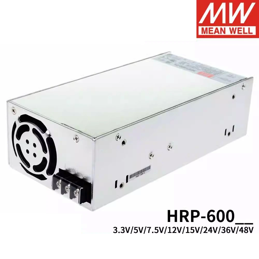 หมายถึงดี HRP-600-3.3 HRP-600-5 HRP-600-7.5 HRP-600-12 HRP-600-15 HRP-600-24 HRP-600-36 HRP-600-48ตัวจ่ายไฟแบบ PFC 24