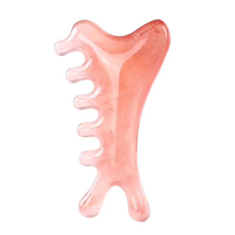 

6Pcs Head Massage Scalp Four-in-one Massage Comb Meridian Scalp Resin Scalp Massage Comb Head Unblocking Face Nose Massager