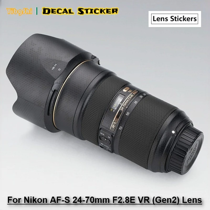 

Для Nikon AF-S 24-70 F2.8 E наклейка на объектив второго поколения для Nikkor AFS 24-70 F2.8E наклейки 2470 оберточная крышка