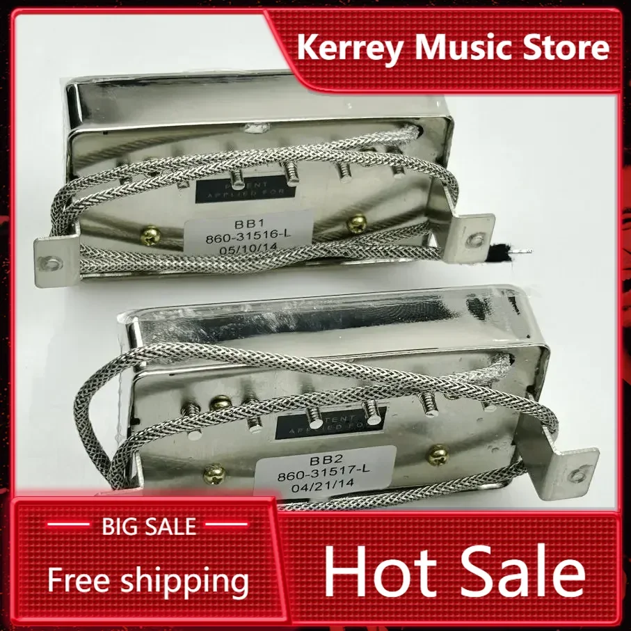'57 Classic & '57 Classic Plus Humbucker Pickup Set - Alnico II (8K & 8.6K) Nickel Cover - Vintage PAF Tone