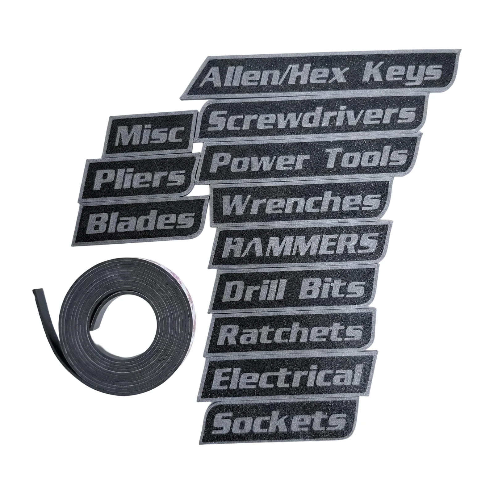 Magnetische gereedschapsset Herbruikbare draagbare magnetische tag voor gereedschapsorganisatie Praktisch label Onderscheiden Reparatiegereedschap Categorie