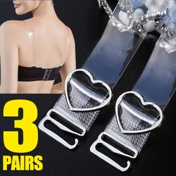 Invisible Bra Shoulder Straps Women Transparent Detachable Adjustable Bra Strap Elastic Silicone Bra Belt Underwear Accessories