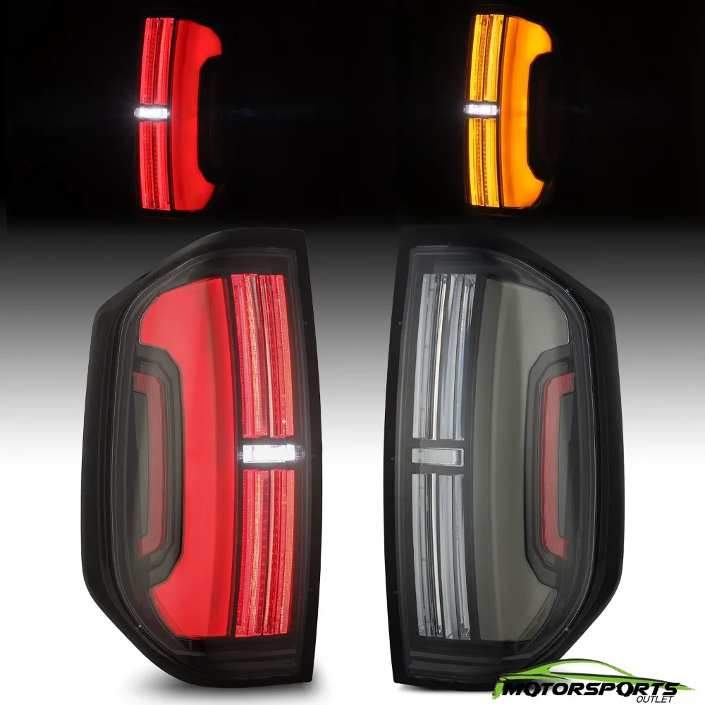 

Fit 2014-2021 Toyota Tundra NOVA-Series Prismatic Black LED Tail Lights
