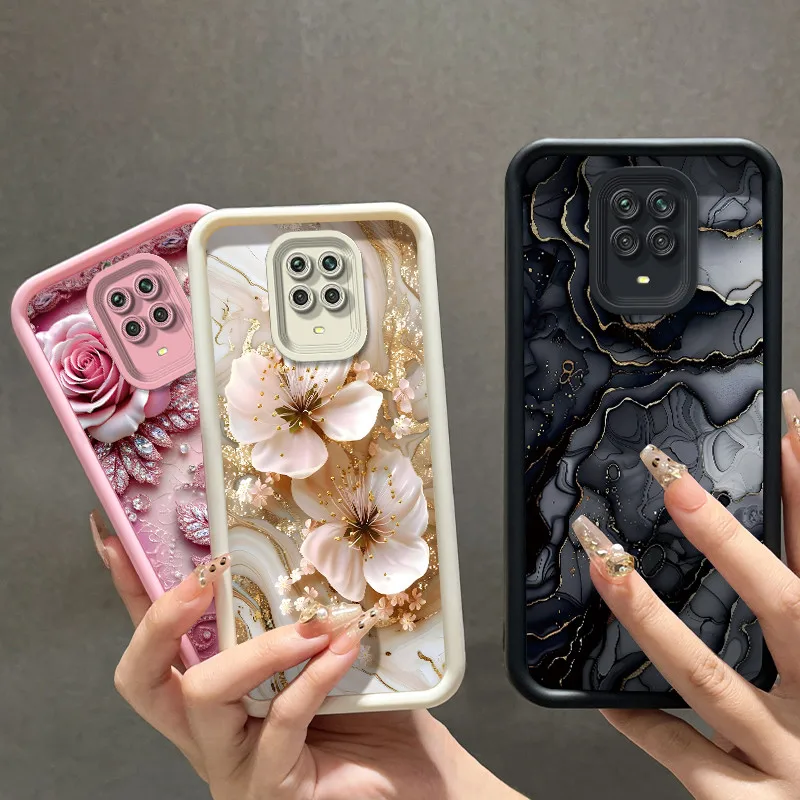 Newest Design Couple Phone Case For Redmi Note 9s/Note 9 Pro Max/Note 9 Pro Camera Full Phone Cover Blue Cartoon Pattern Casing