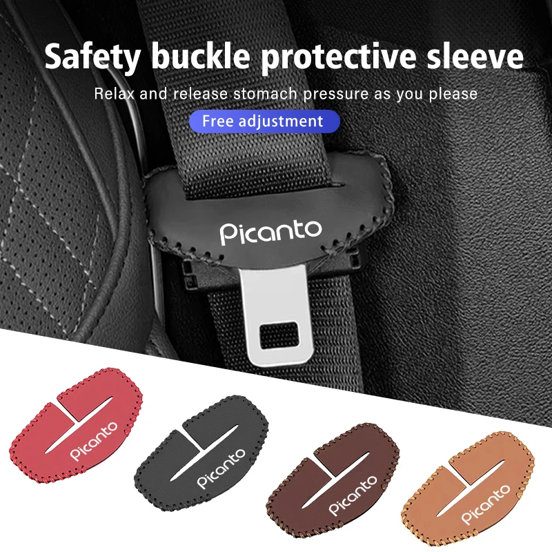 Protetor de Cinto de Segurança Universal para Carro, 2 Peças, Clipe de Fivela para KIA K5 K2 Sportage Ceed Sorento Picanto Optima Venga