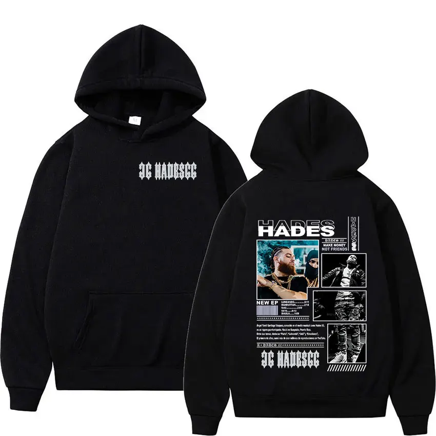 Hades 66 Make Money Not Friends Tour 2024 Hoodie Men's Hip Hop Rap Album Fashion Clothing Pullover Sweatshirt Unisex Streetwear