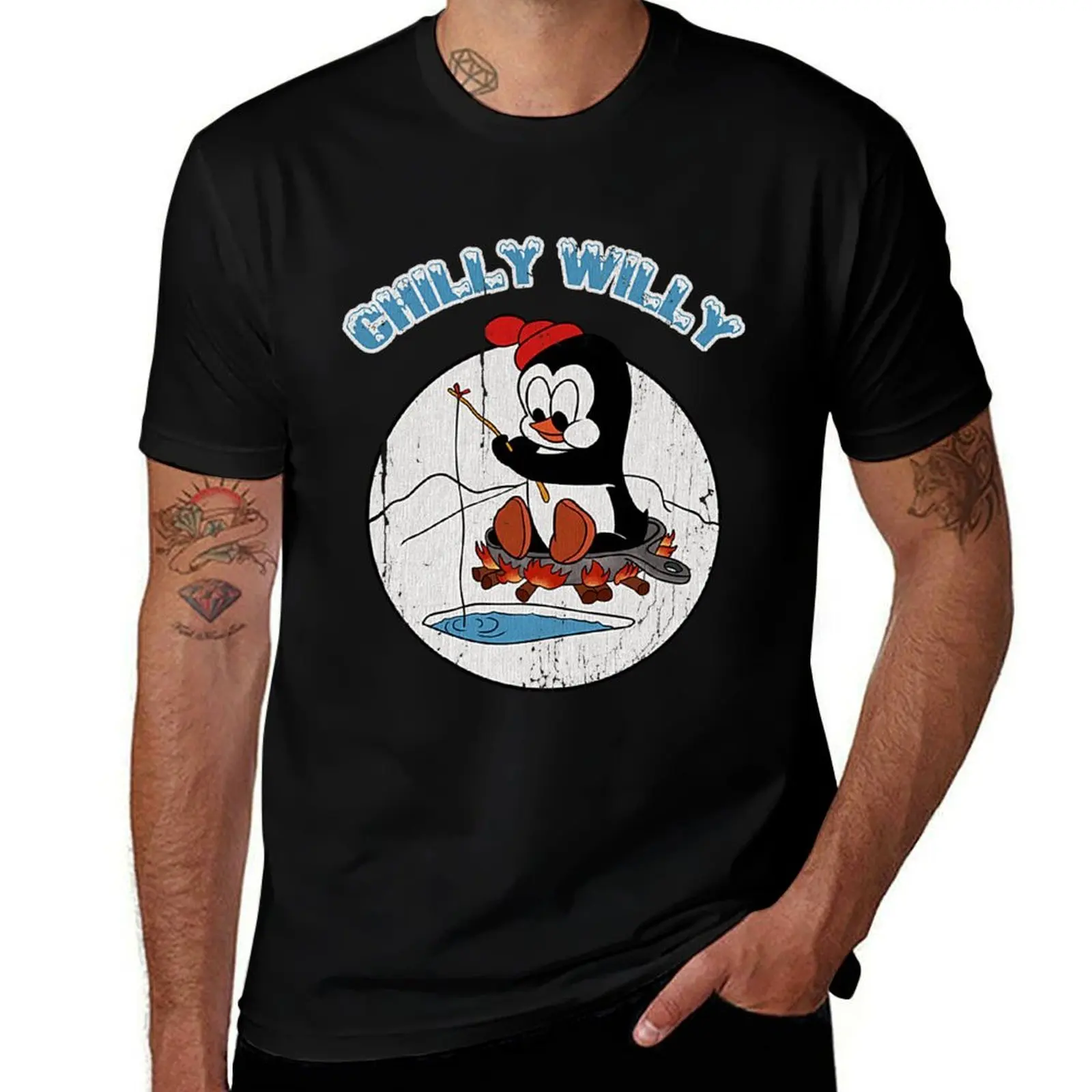 Distressed Chilly willy T-Shirt t shirt man designer T-Shirt