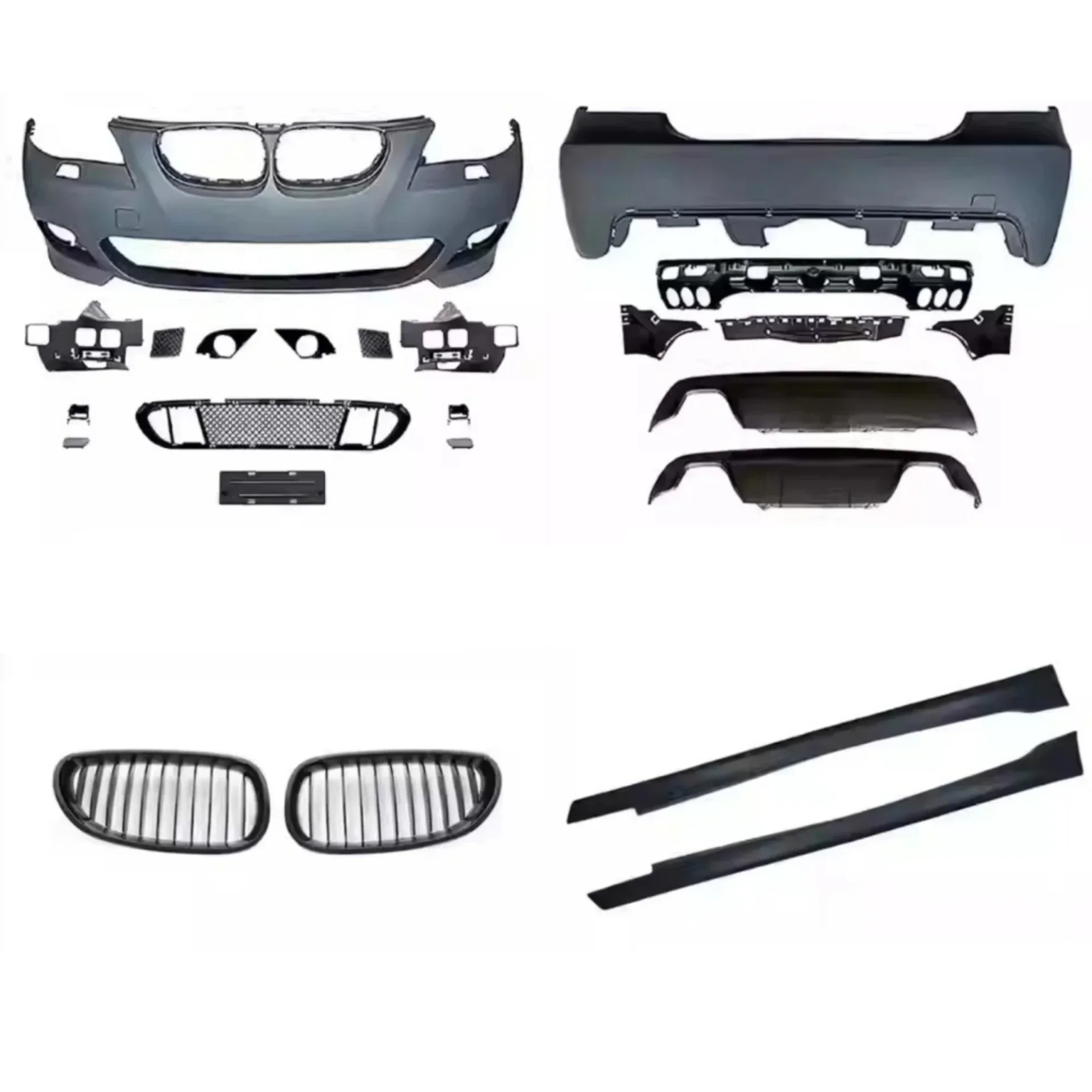 

Front Rear Bumper Side Skirt Grille Fog Lamp Assembly for BMW 5 Series E60 2004-2010 Upgraded M5 Body Kit Car Accessories