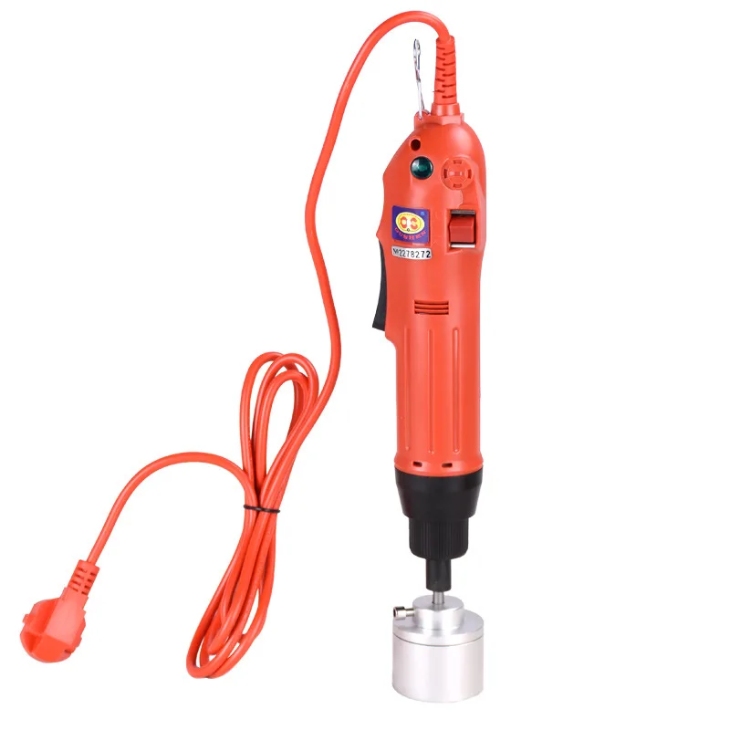 

Handheld Plug In Automatic Lock Stop Adjustable Speed Electric Round Capping machine