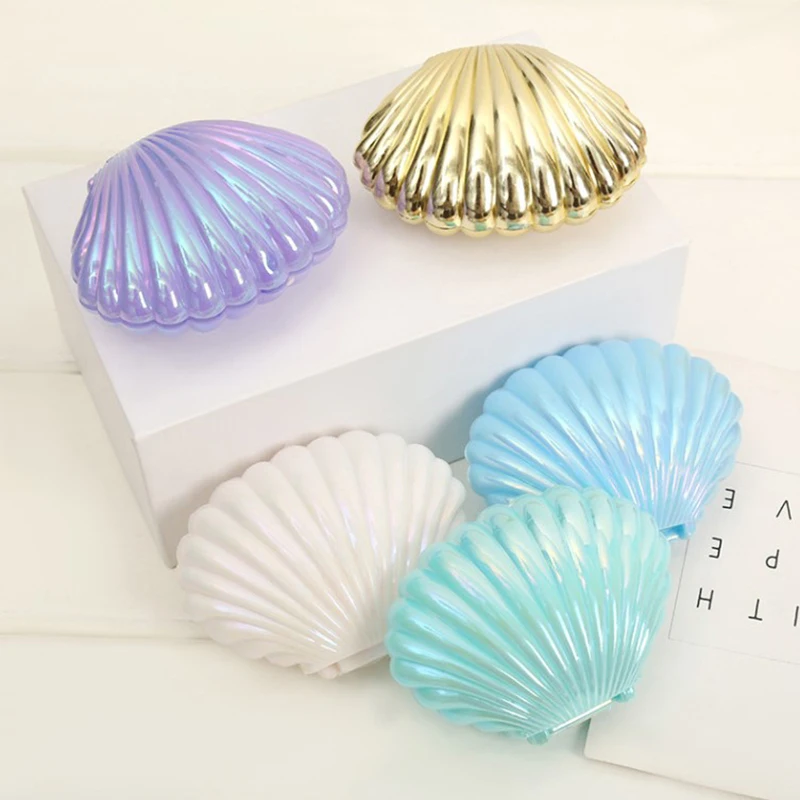 1Pc Cute Shell Plastic Candy Box MakeUp Jewelry Storage Boxes Wedding Birthday Baby Shower Gift Box Party Favor Decor