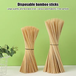 100pcs Bamboo Wooden BBQ Skewers Food Bamboo Meat Tool Barbecue Party Disposable Long Sticks Catering Grill Camping