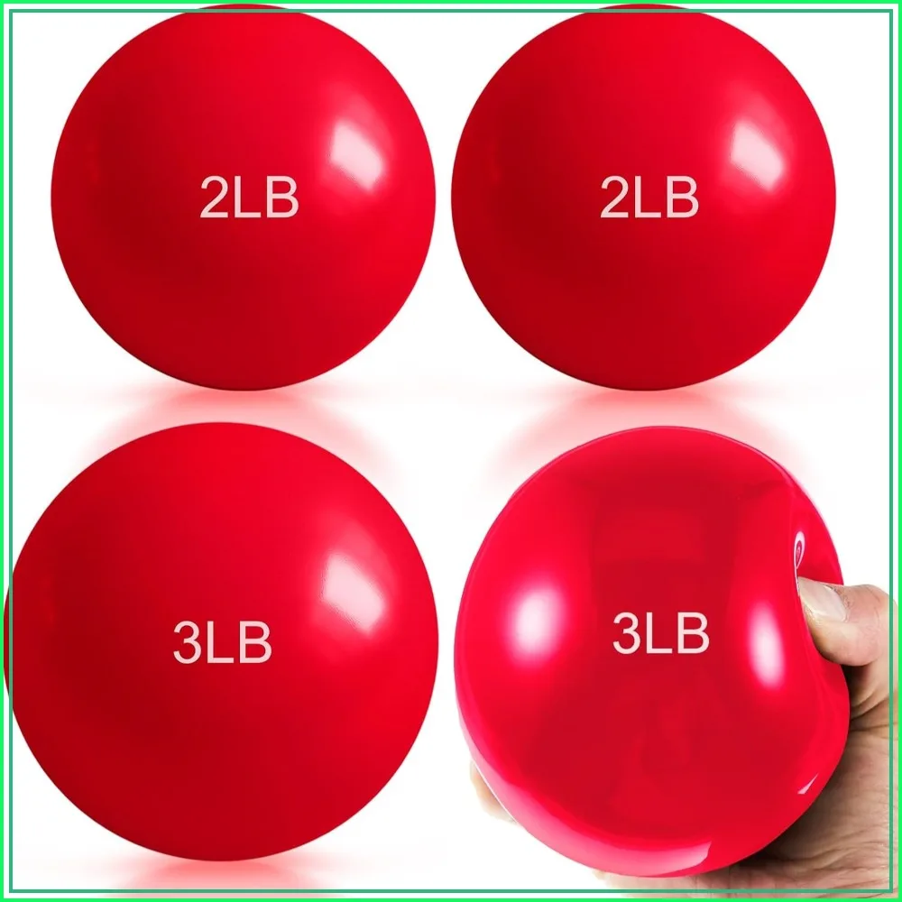 1lb-5lb Gewichtete Trainingsbälle für Übungen, Pilates, Yoga, Balance, Flexibilität - Weiche Medizinbälle