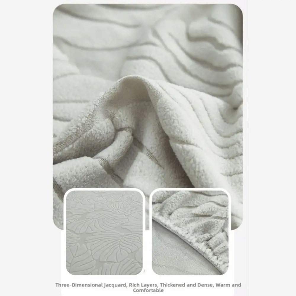 Leaf Jacquard Arm Chair Cover Elastic Slip-resistant Seat Covers Seat Protection Dust-proof Armchair Slipcover for Living Room