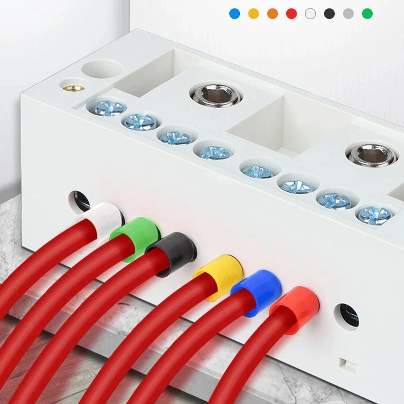 Isolados Ferrules Cabo do Bloco Terminal, End Wire Connector, Exterminador de Crimp elétrico, E16-12, E16-18, 16,0mm ², 100pcs por pacote