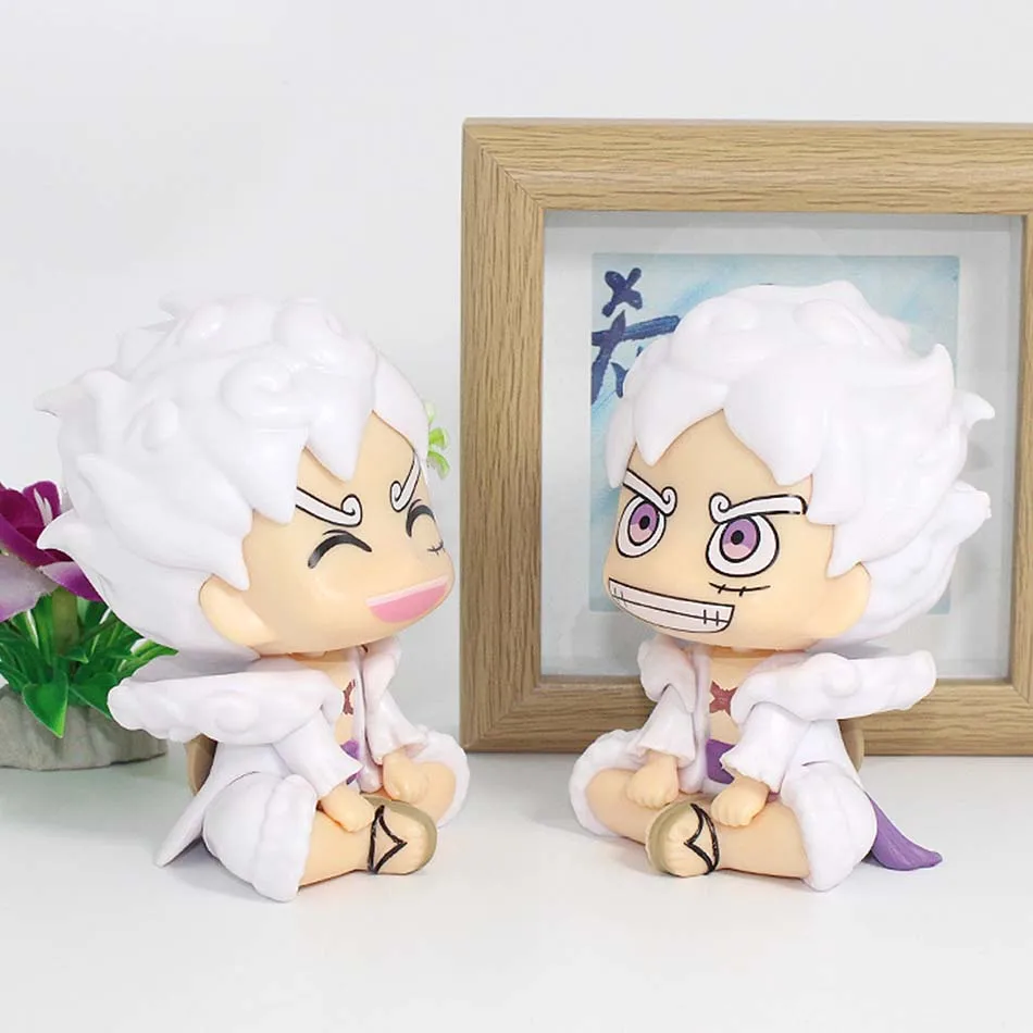 Figurka anime ONE PIECE, 9 cm, Gear 5 Monkey D. Luffy, figurka akcji w wersji Q, figurka Luffy, kolekcjonerski model z PVC, zabawka.