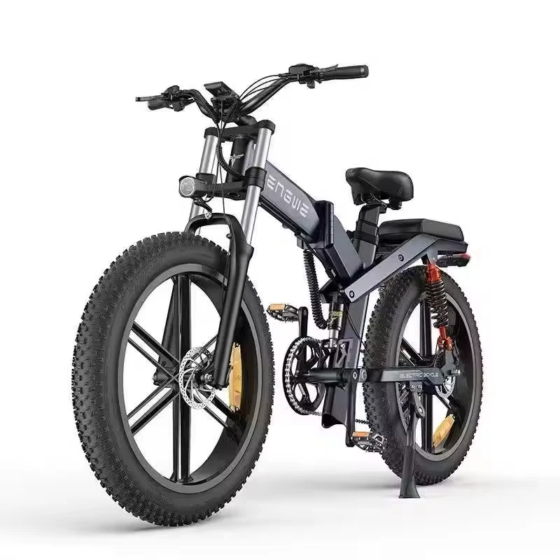 2026 New Hot Sale womens E bike 26-inch X26 road fat tire e bike excellent shock absorption adults electric bicycle EU warehous