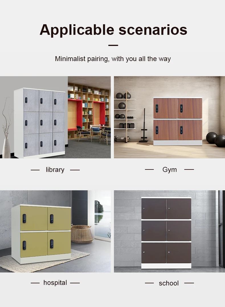 Glass Door Filing Cabinet Parcel Locker Office Documentory Storage Security Assembly Metal Box Smart Locking System New Design