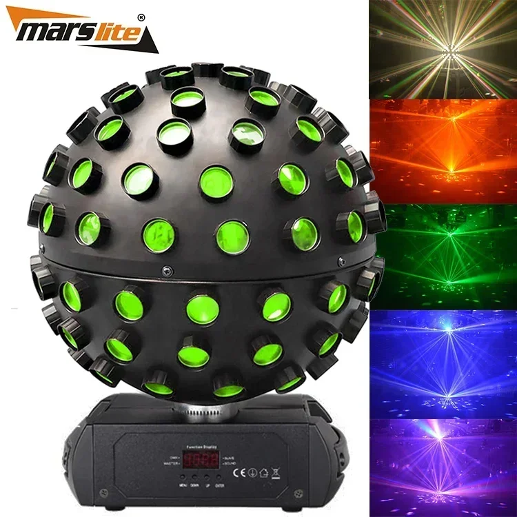 2025Hot Sale 5pcs 18w RGBWA UV 6in1 Moonflower Star Effect Big Magic Ball Led Light