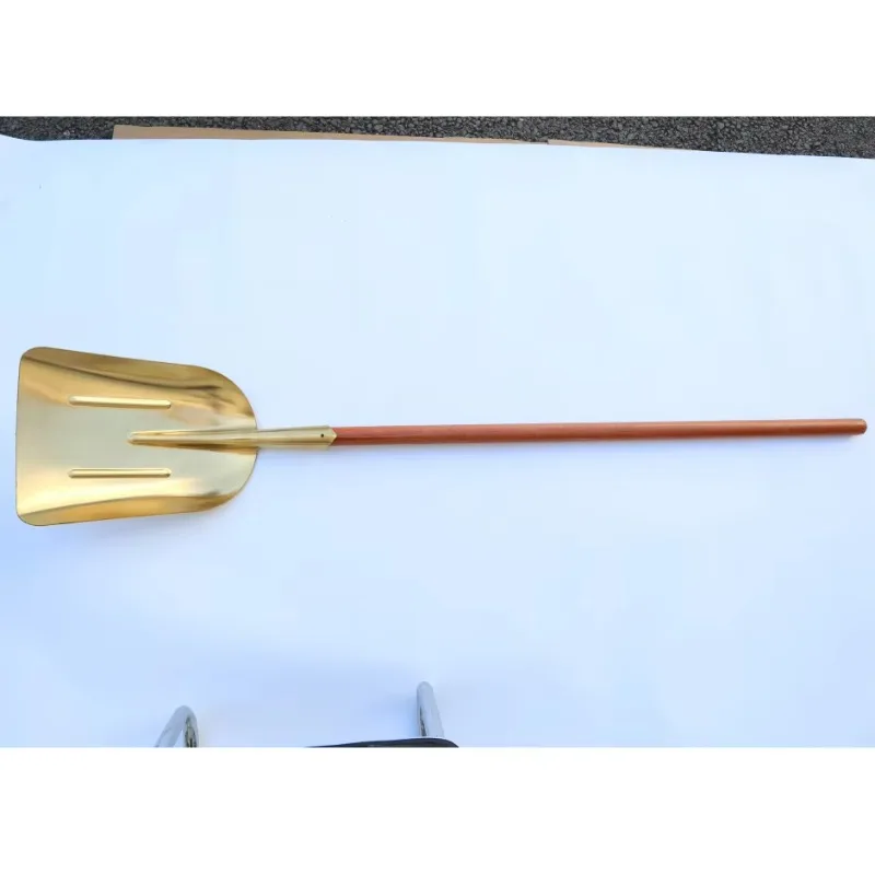 Hochwertige Spike-Schaufel mit langem Holzgriff aus Beryllium, Kupfer und Aluminiumbronze, geeignet für die Petrochemieindustrie