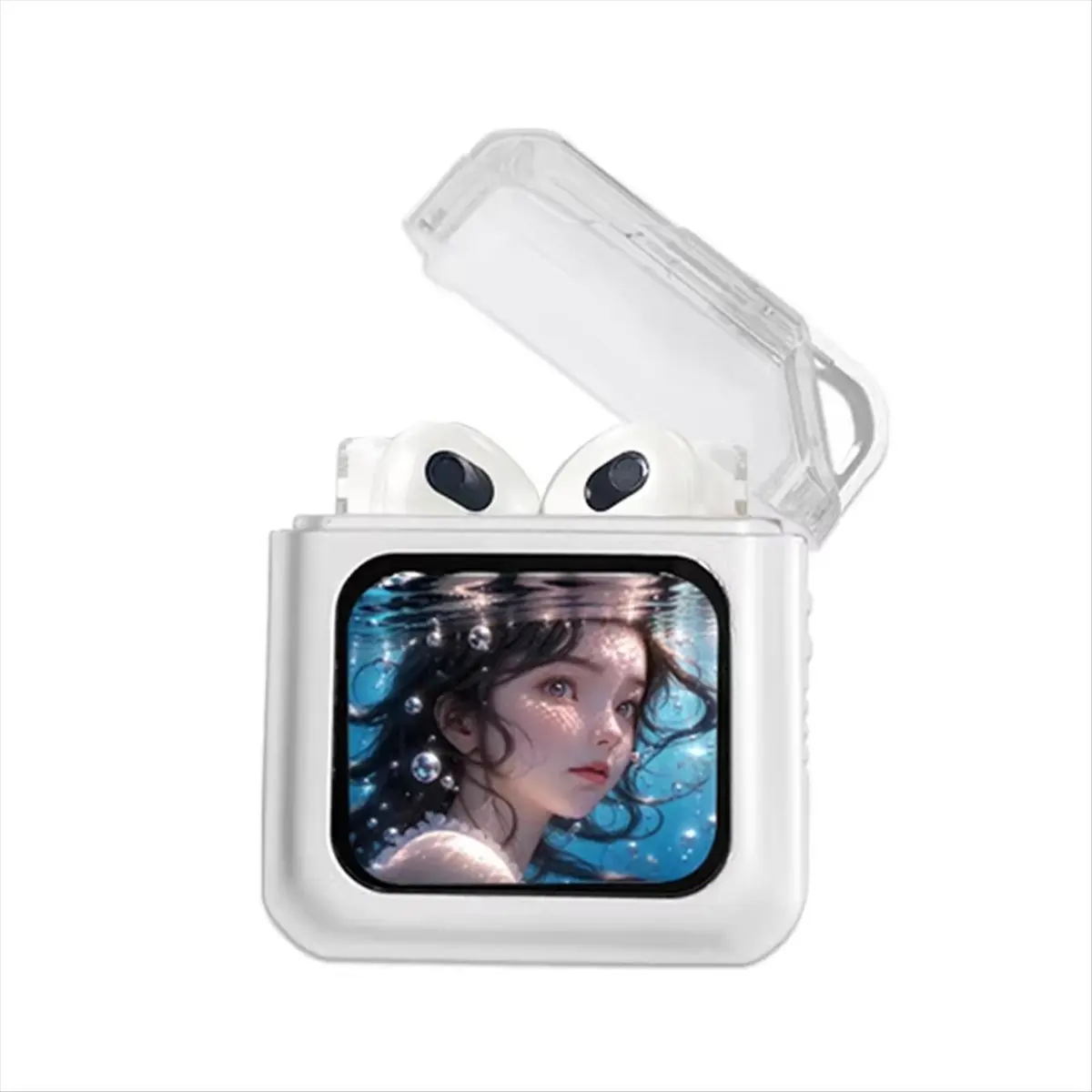 Special Offer-Bluetooth Touch Screen Earphone Noise Reduction Half in Ear Style Multi Function Long Battery Listen Music Phone C