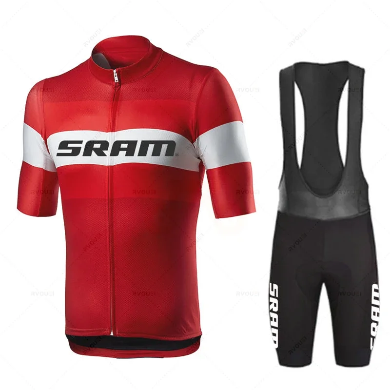 Sram Pro Cycling Clothing for Men, Road Bike Wear, Racing Clothes, Quick Dry, Bicycle Jersey Set, New, 2025