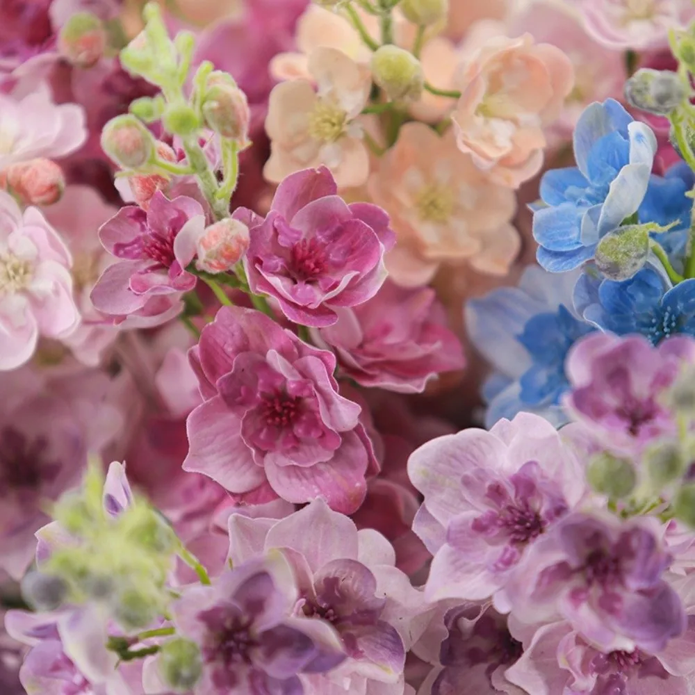 

72cm Artificial Delphinium Flower Lifelike Real Touch Delphinium Stem Moisturizing Simulation Flower Living Room