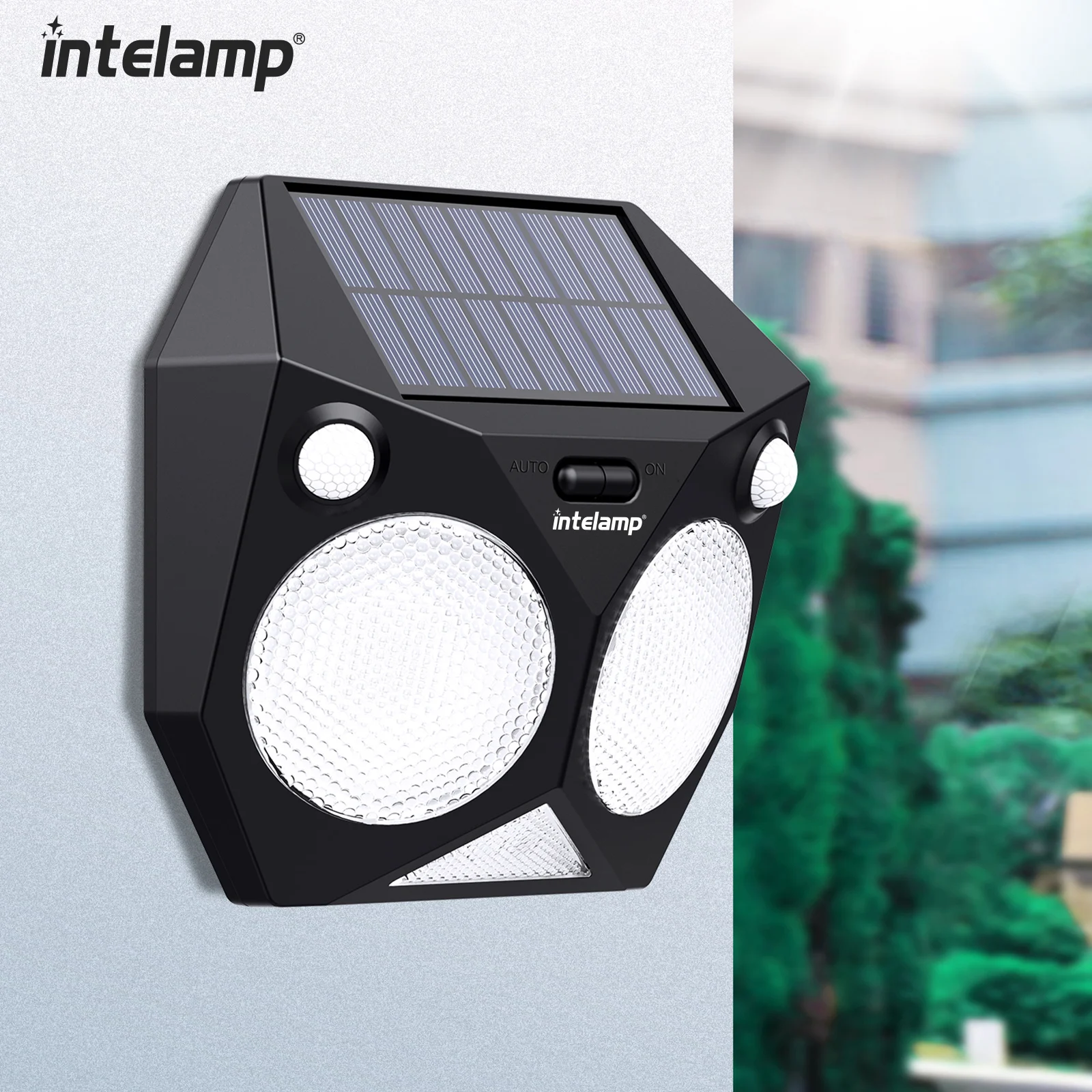 Robot Shape Solar Lights Outdoor with Motion Sensor IP65 Waterproof Super Bright Wall Lamp for Garden Yard Garage Stairs Porch