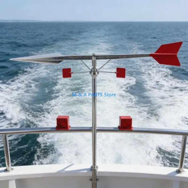 U1JF Marine Wind Vane Accurate Wind Measurement Sailing Decisions Weather Vane Direction for Various Vessels