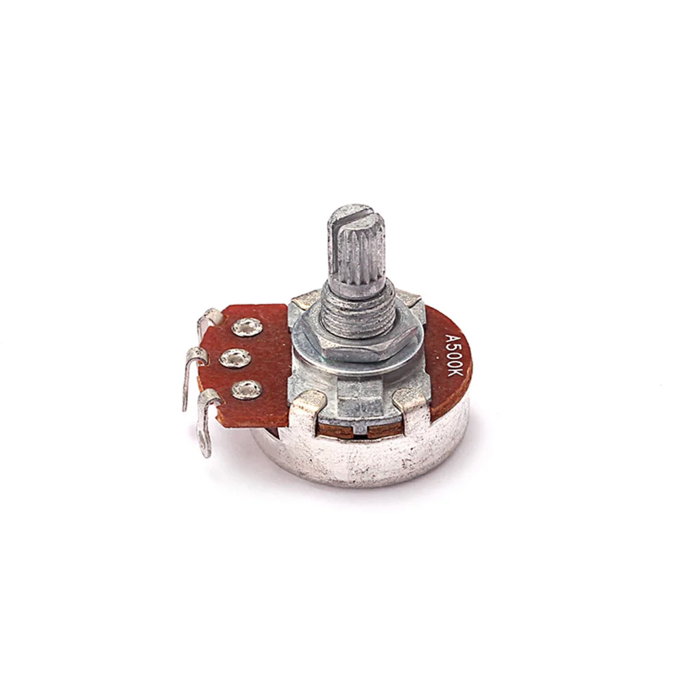 

A250k Solder Lugs Guitar Potentiometer 18mm Shaft Volume Tone Control Easy to Use Solid Sturdy Replacement Part
