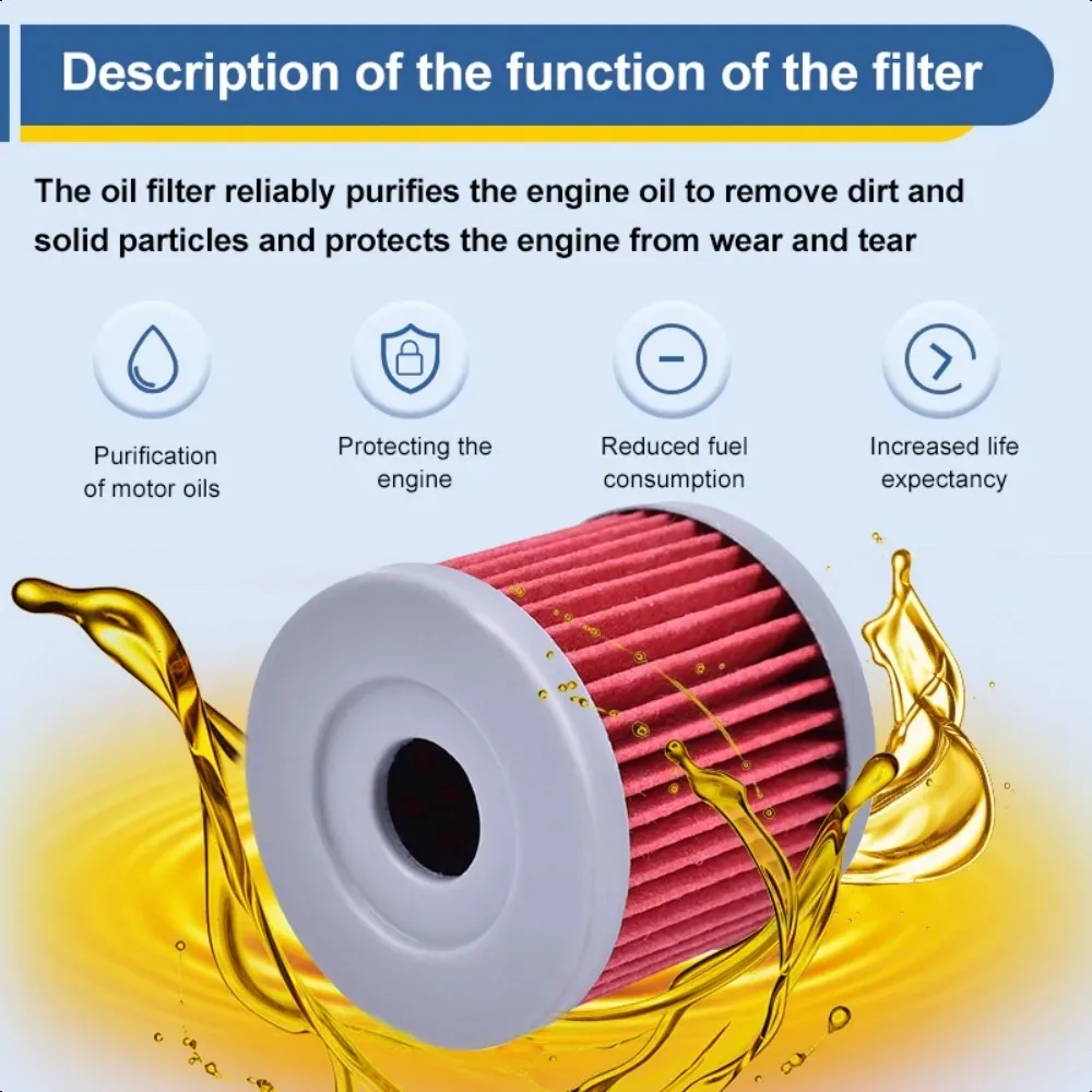 16510-45H10 Motor Bike Oil Filter for Suzuki DR100 SP100 CS125 DR125 GS125 GSX-R125 GZ125 SP125 TU125 DL250 SX V-Strom view 3