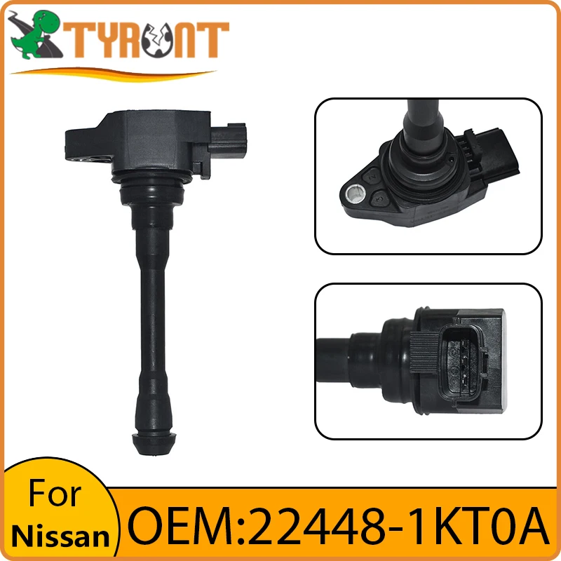 

TYRNT New High Quality Ignition Coil 22448-1KT0A For Renault Koleos Nissan Juke Tiida NV350 Teana X-Trail Qashqai INFINITI