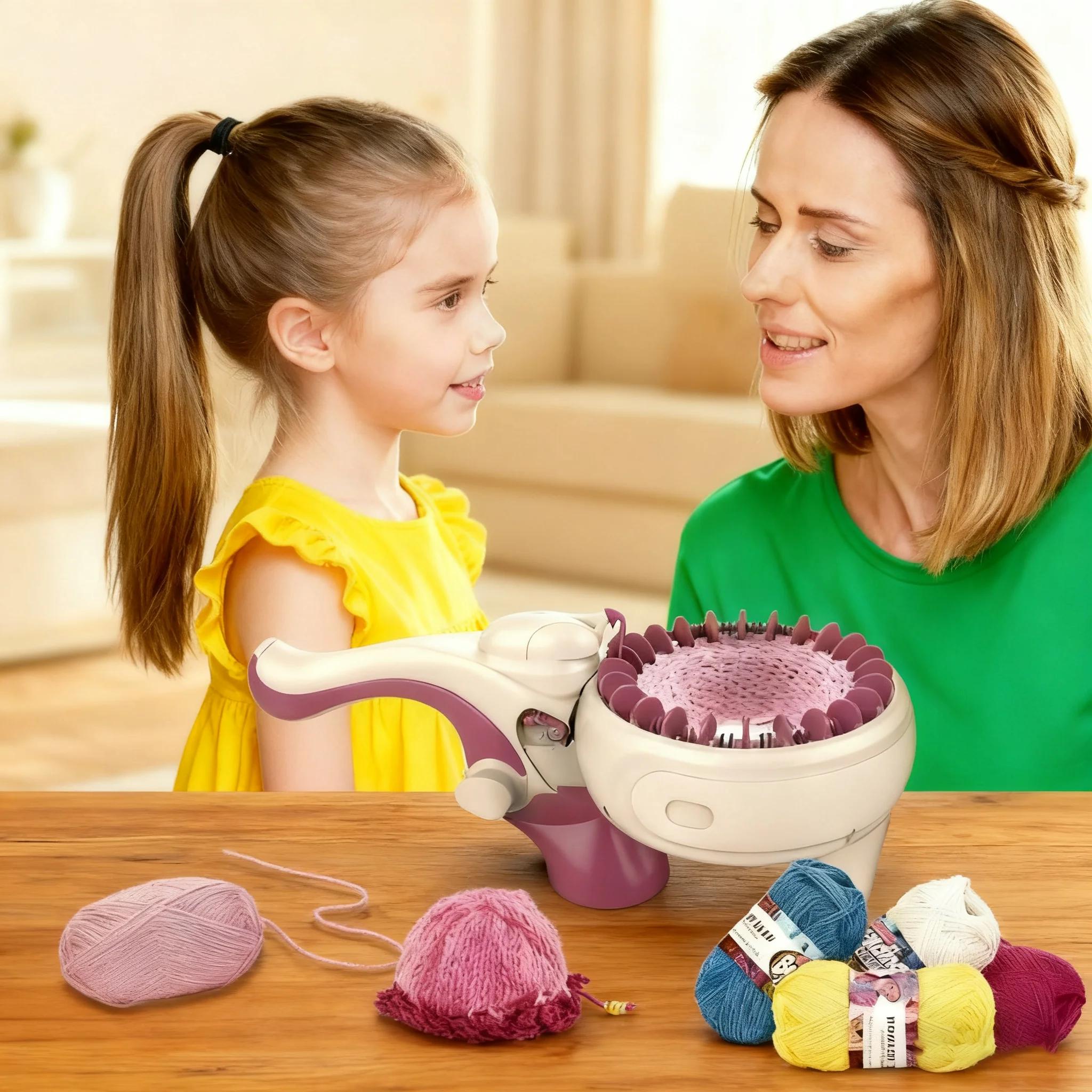 لتقوم بها بنفسك آلة الحياكة عدة الصوف نول النسيج لعبة للفتيات التظاهر اللعب آلة تجديل اليد الذكية ويفر ألعاب تعليمية الهدايا #2