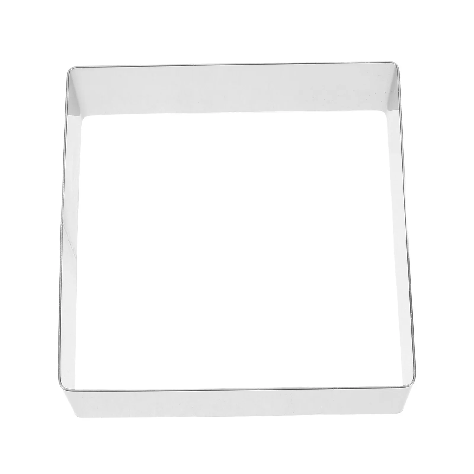 

Square Stainless Steel Cake Ring 7 Inch Mousse Mold Smooth Easy Release Baking Pan for Cookies Fondant Cheese Craft Clay