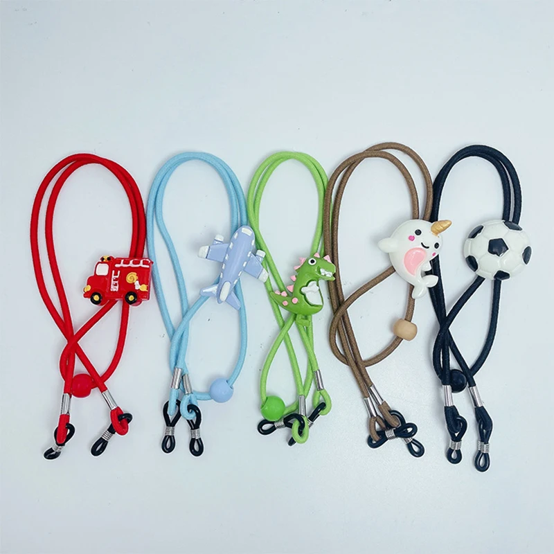 Kacamata anak, kacamata tali Lanyard Anti hilang kartun lucu leher gantung rantai kacamata hitam Lanyard kabel