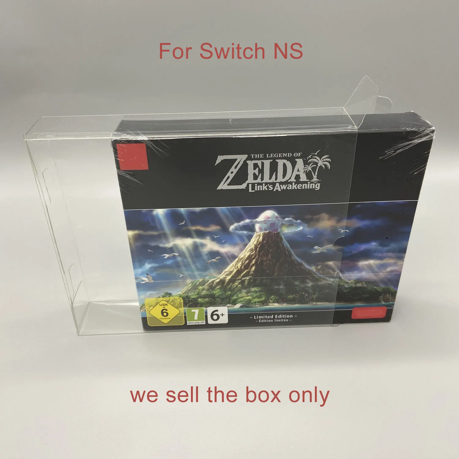 Transparent PET Cover Box For Switch NS for Link's Awakening EU Edition Version Game Storag