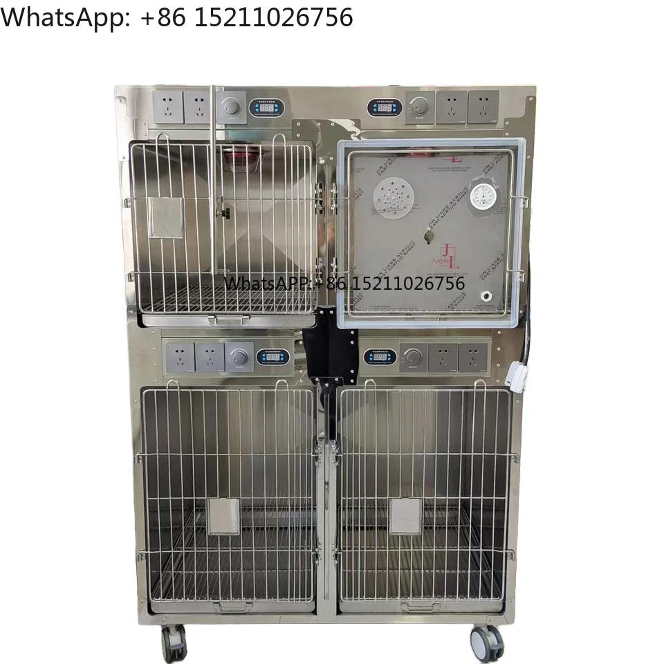China Made Herta Veterinary Stainless Steel Small Animal Display Cage for Pet Shops Clinics High Quality CE Certified Electric